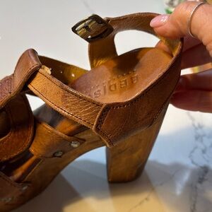 Brown Leather Women's Heels